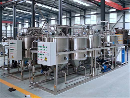 cooking oil mill plant and edible oil refinery plant project