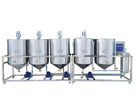 manufacture 1-20tpd batch palm oil refinery machine low