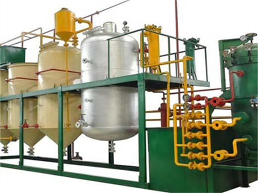 manufacturing small scale palm oil refining plant in Canada